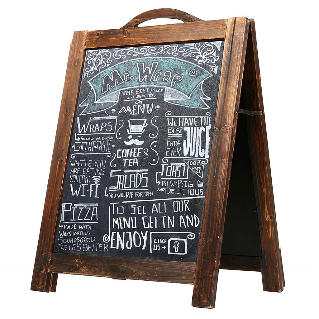 side walk chalkboard