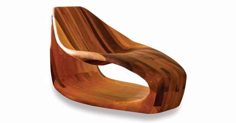 Petal Chair: Parametric Design Masterpiece of Wooden Furniture