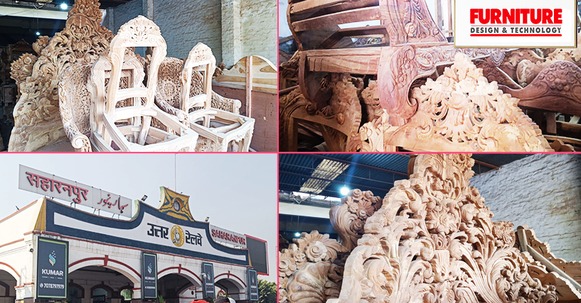 Wood carving furniture of Saharanpur is unique, South India has the greatest importance 
